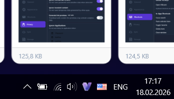 Tray icon